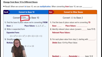 Change from Base 10 to Other Bases