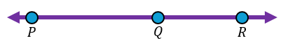 Line segment PR with points P, Q, and R; PQ is 24 inches and QR is three-eighths of PQ.