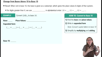 Change from Other Bases Above 10 to Base 10