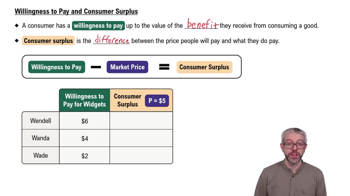 Willingness to Pay and Consumer Surplus