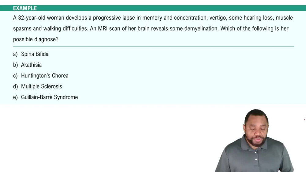 Nervous System Disorders Example 1