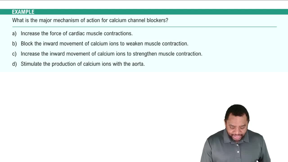 Cardiovascular Pharmacology Example 3