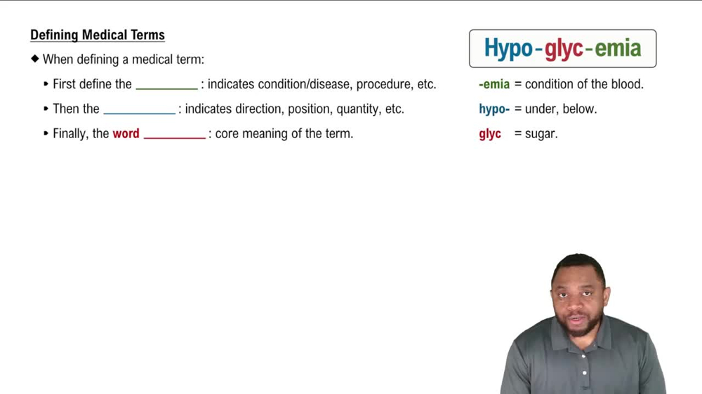Defining Medical Terms Concept 3