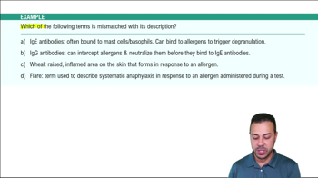 Type I Hypersensitivities Example 3