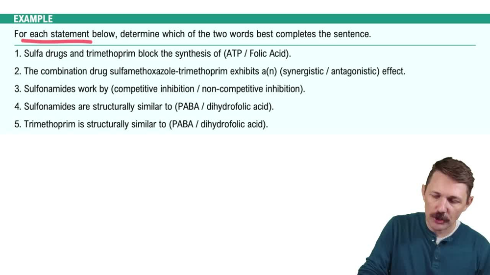 Competitive Inhibitors of Metabolic Pathways Example 1