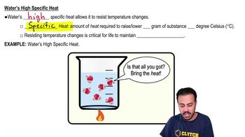 Water’s High Specific Heat