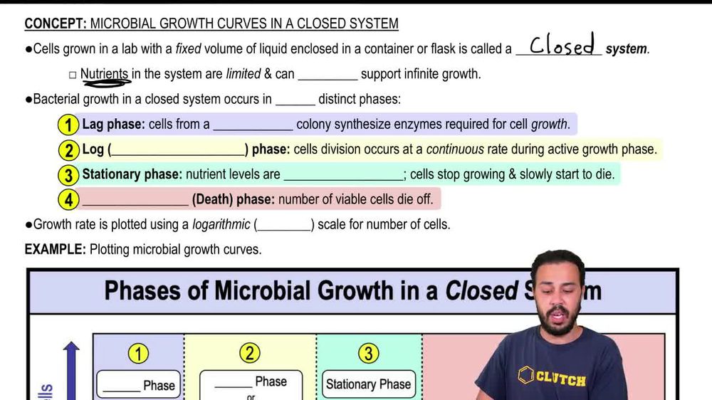 Microbial Growth Curves in a Closed System
