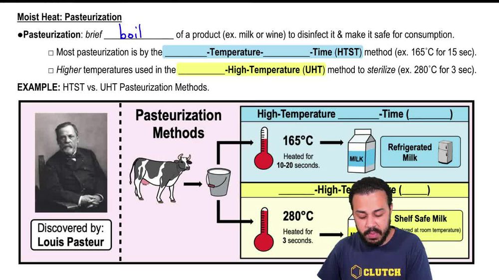 Moist Heat:Pasteurization