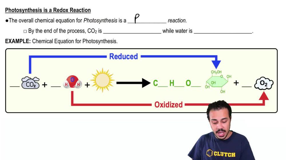 Photosynthesis is a Redox Reaction
