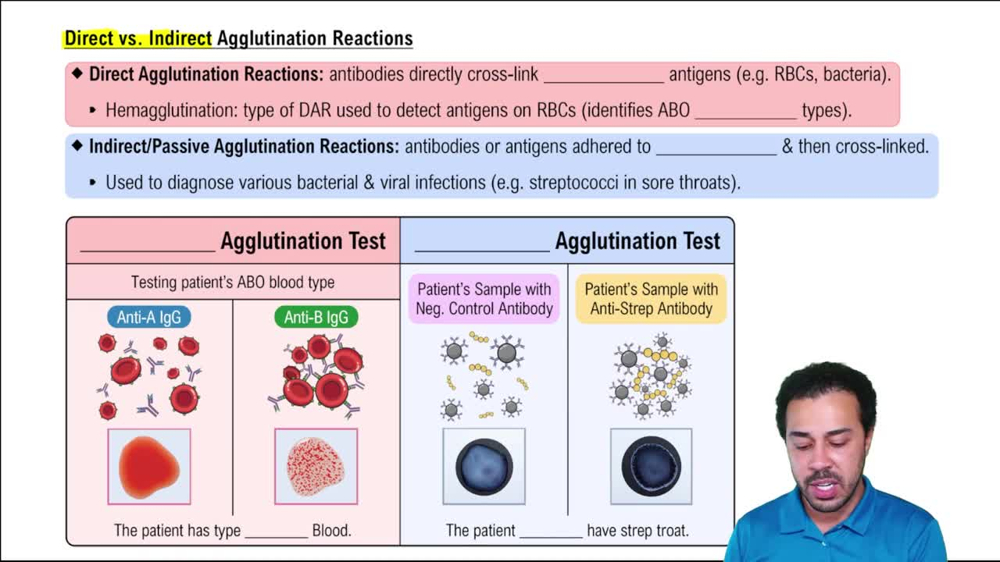 Direct vs. Indirect Agglutination Reactions