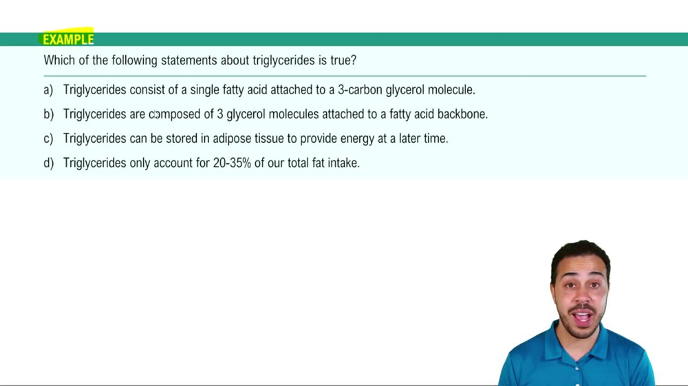Introduction to Lipids Example 2