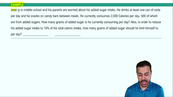 Dietary Guidelines for Carbohydrates Example 2