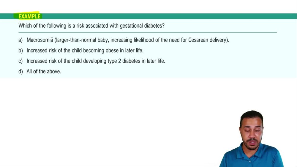Potential Complications During Pregnancy Example 1