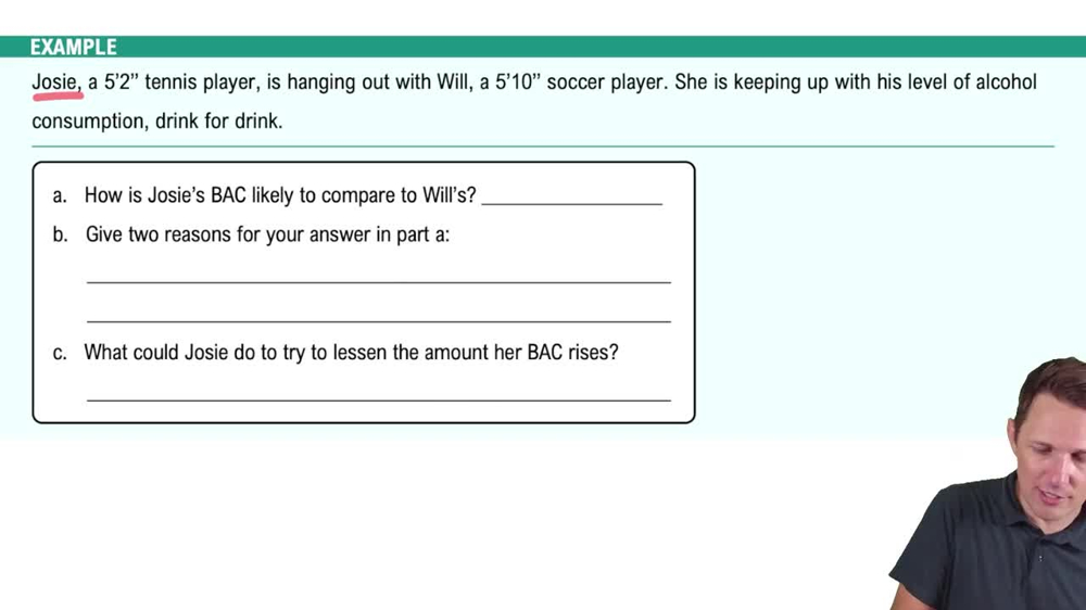 Alcohol Metabolism Example 2