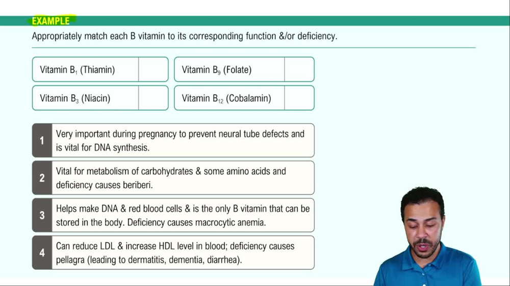 Water-Soluble Vitamins Example 3