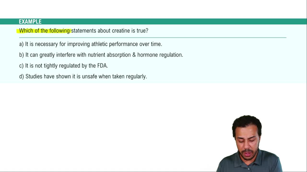 Ergogenic Aids Example 1