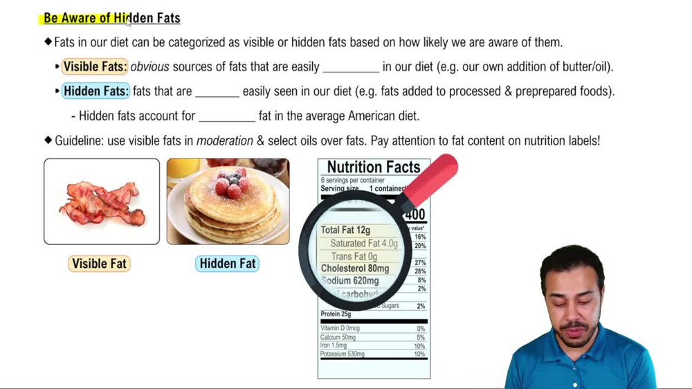 Be Aware of Hidden Fats