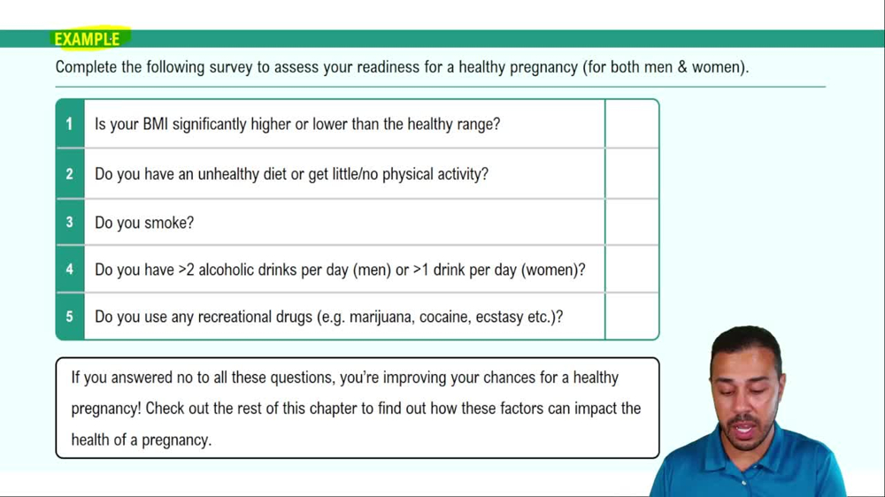 Preconception Nutrition Example 2