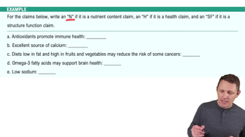 Food Labels Example 2