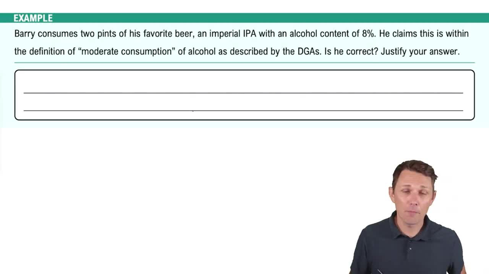 Alcohol Consumption Example 1