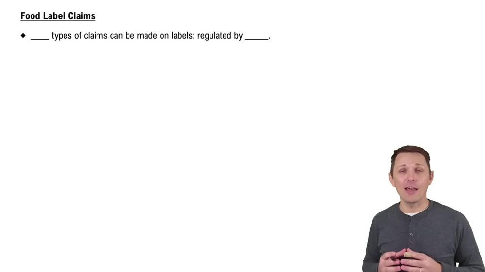 Food Label Claims