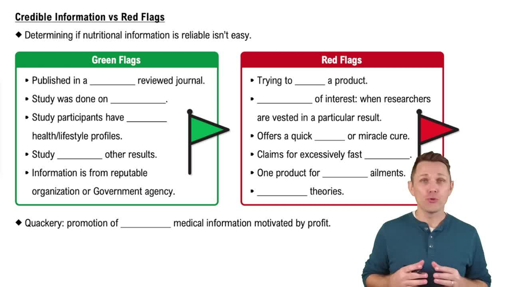 Credible Information vs Red Flags