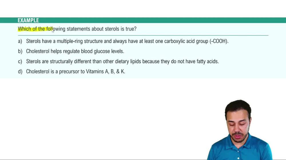 Introduction to Lipids Example 4
