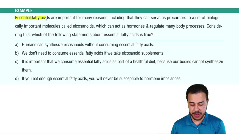Fatty Acids Example 3