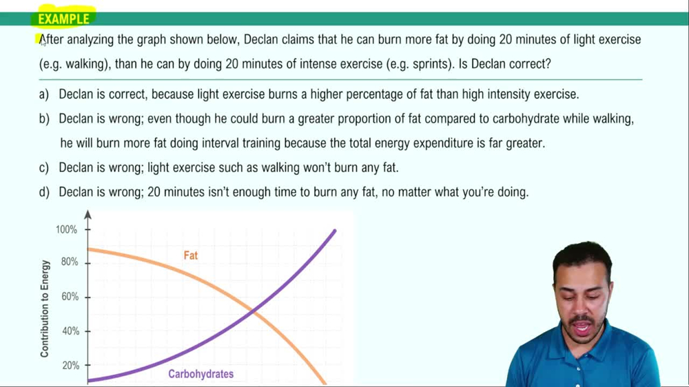 Why Do We Need Carbohydrates? Example 1