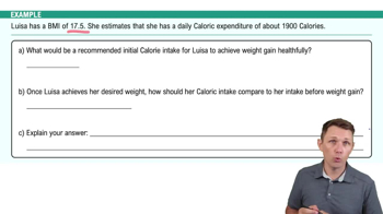 Gaining Weight Example 1