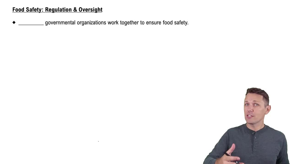 Food Safety: Regulation & Oversight