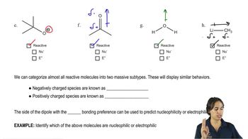 How to tell if charged molecules will react as nucleophiles or electrophiles.