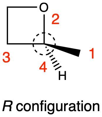 Chiral center labeled with substituents showing R configuration.
