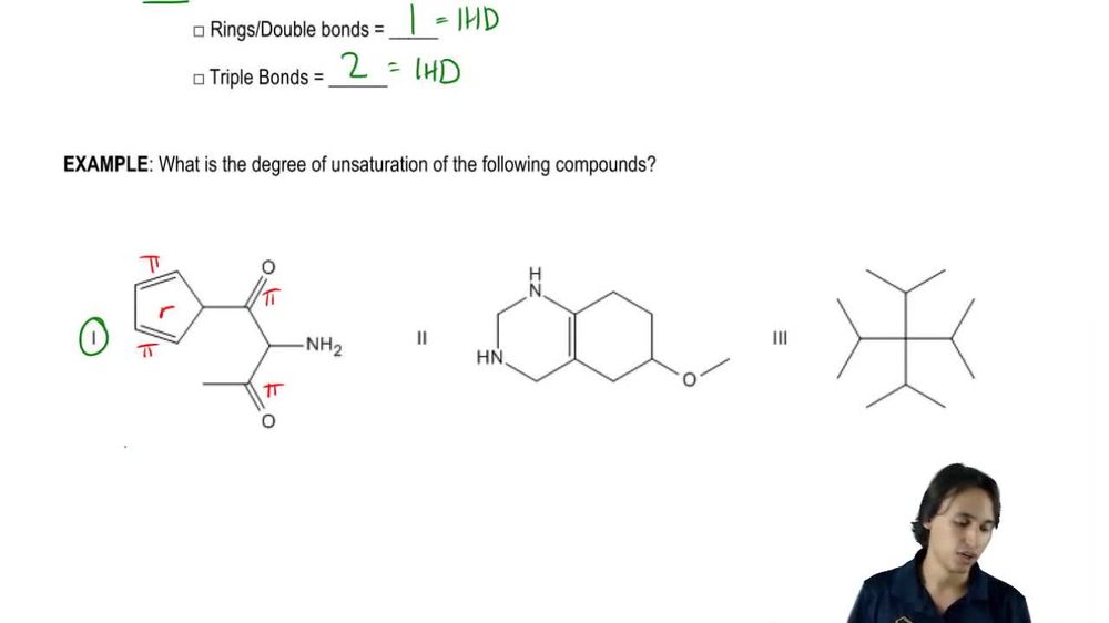 What is the IHD of the following molecule?
