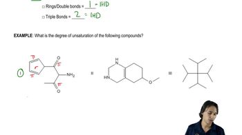 What is the IHD of the following molecule?