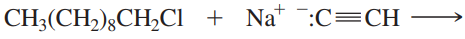 Chemical equation showing a substitution reaction with reactants and products for SN2 reactions.