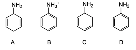 4 different compound structures