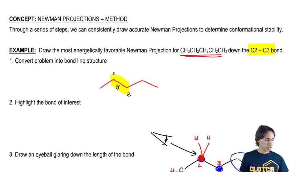 Step 6 to Drawing Newman Projections