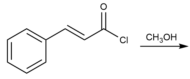 Chemical reaction diagram predicting the major product of conjugate addition.