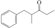 Chemical structure of a ketone with an alkyl halide, illustrating enolate alkylation and acylation reactions.