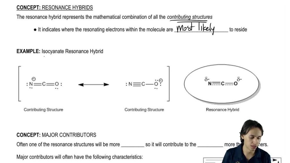 How to draw a resonance hybrid.