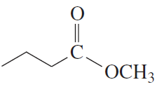 Chemical structure of an ester, showing a carbonyl group and an alkoxy group, relevant to acid-catalyzed hydrolysis.