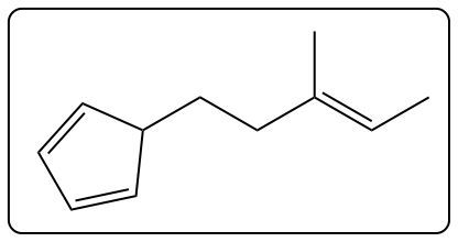 Chemical structure of an alkene with a different stereochemical arrangement.