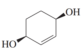 Chemical structure of a cyclohexanol with hydroxyl groups on opposite sides.