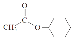 Chemical structure of acetyl chloride with a nucleophile leading to a cyclic compound.