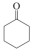 Chemical structure of a ketone featuring a carbonyl group attached to a hexagonal ring.