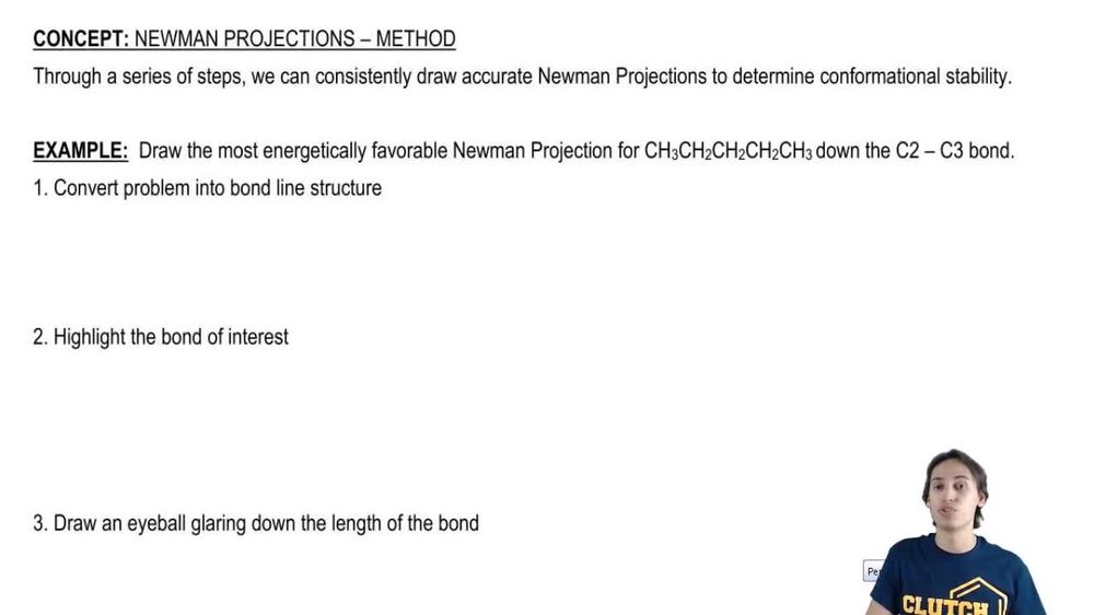Step 1 to Drawing Newman Projections