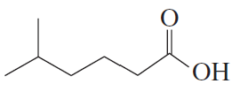 Structural formula of a carboxylic acid with a hydroxyl group and a carbonyl group.
