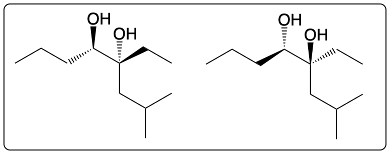 Final product structure from acid-catalyzed hydration of the molecule.