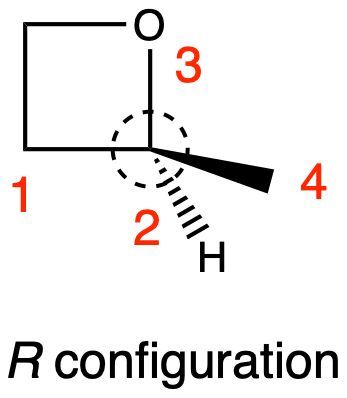 Chiral center labeled with substituents showing R configuration.